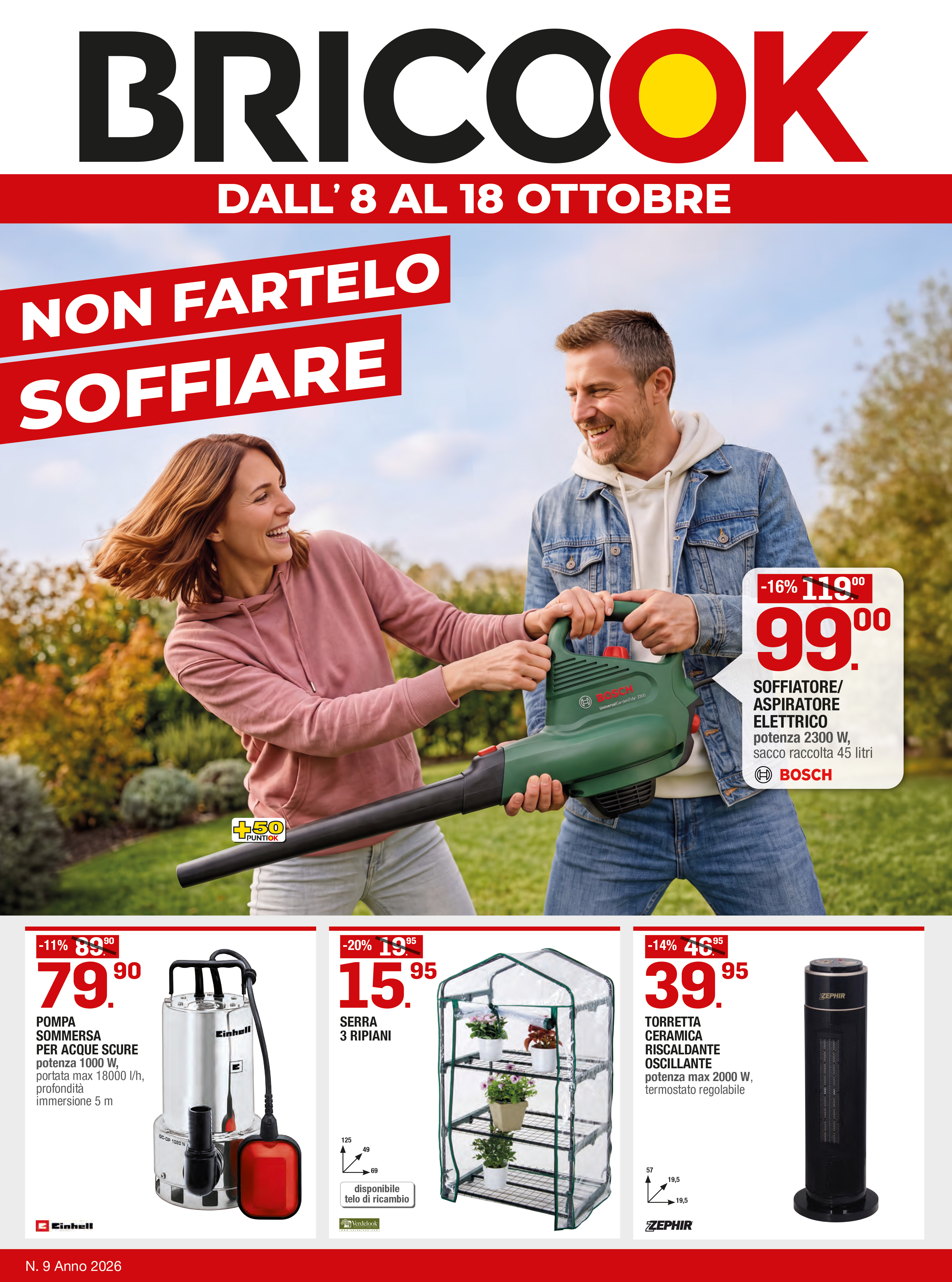 Bricook volantino dall'8 al 18 Ottobre
