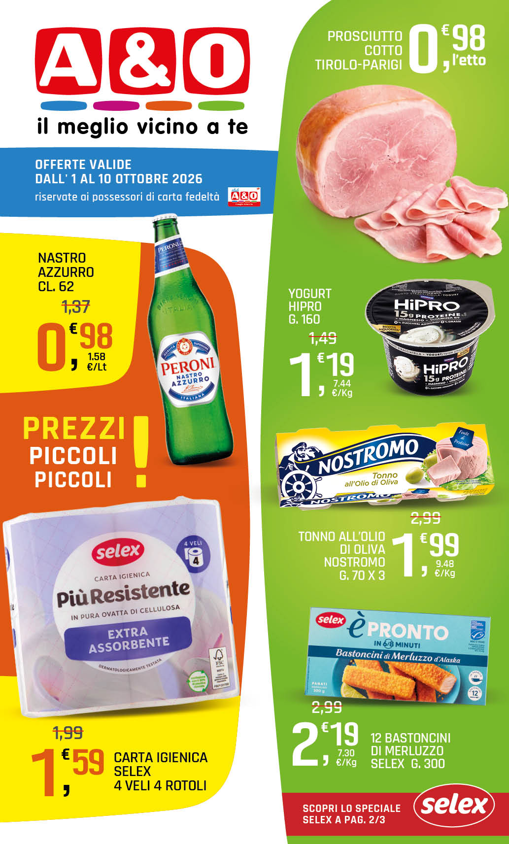 Offerte Valide dall' 1 al 10 Ottobre 2026