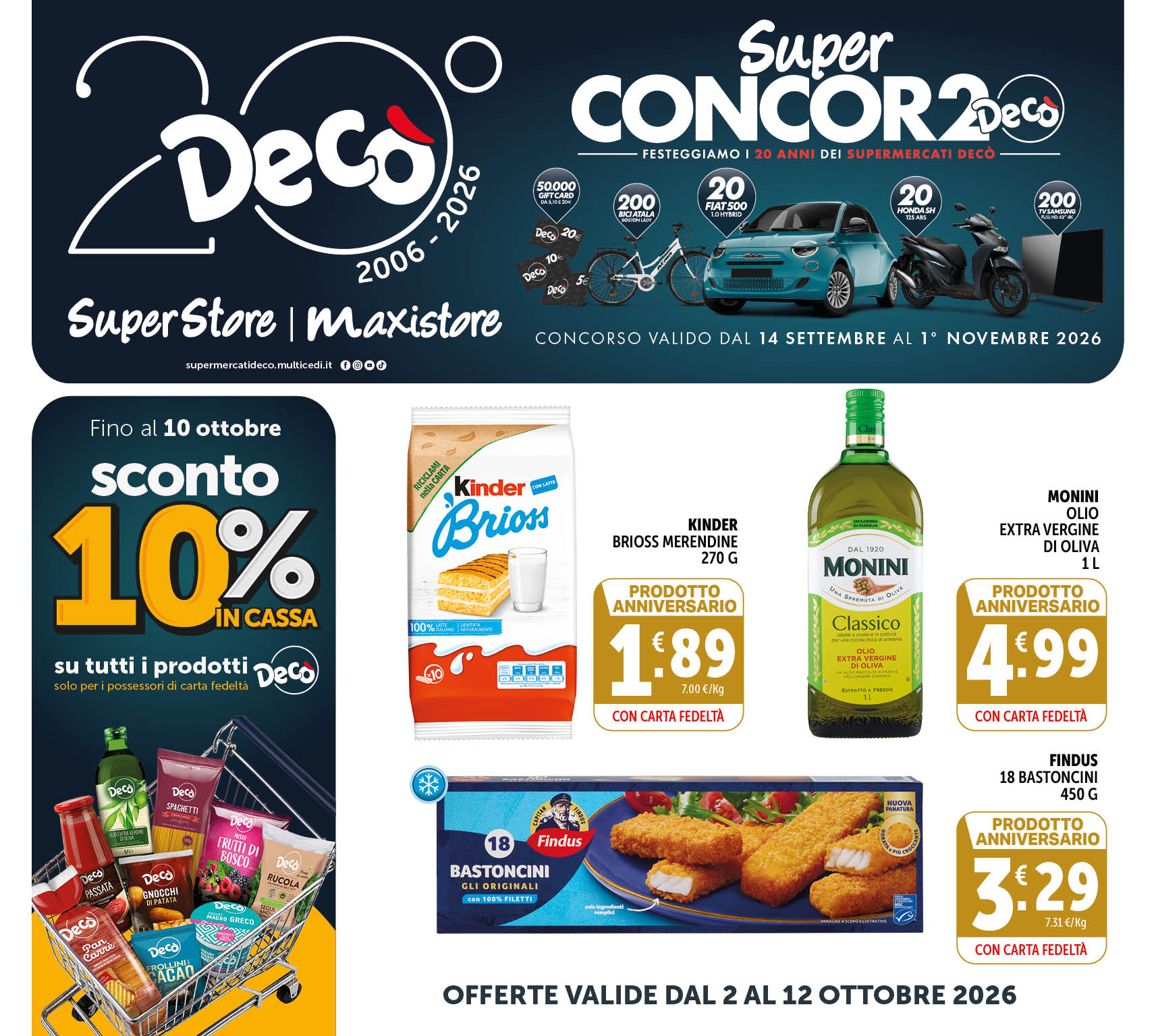 Offerte Valide dal 2 al 12 Ottobre 2026