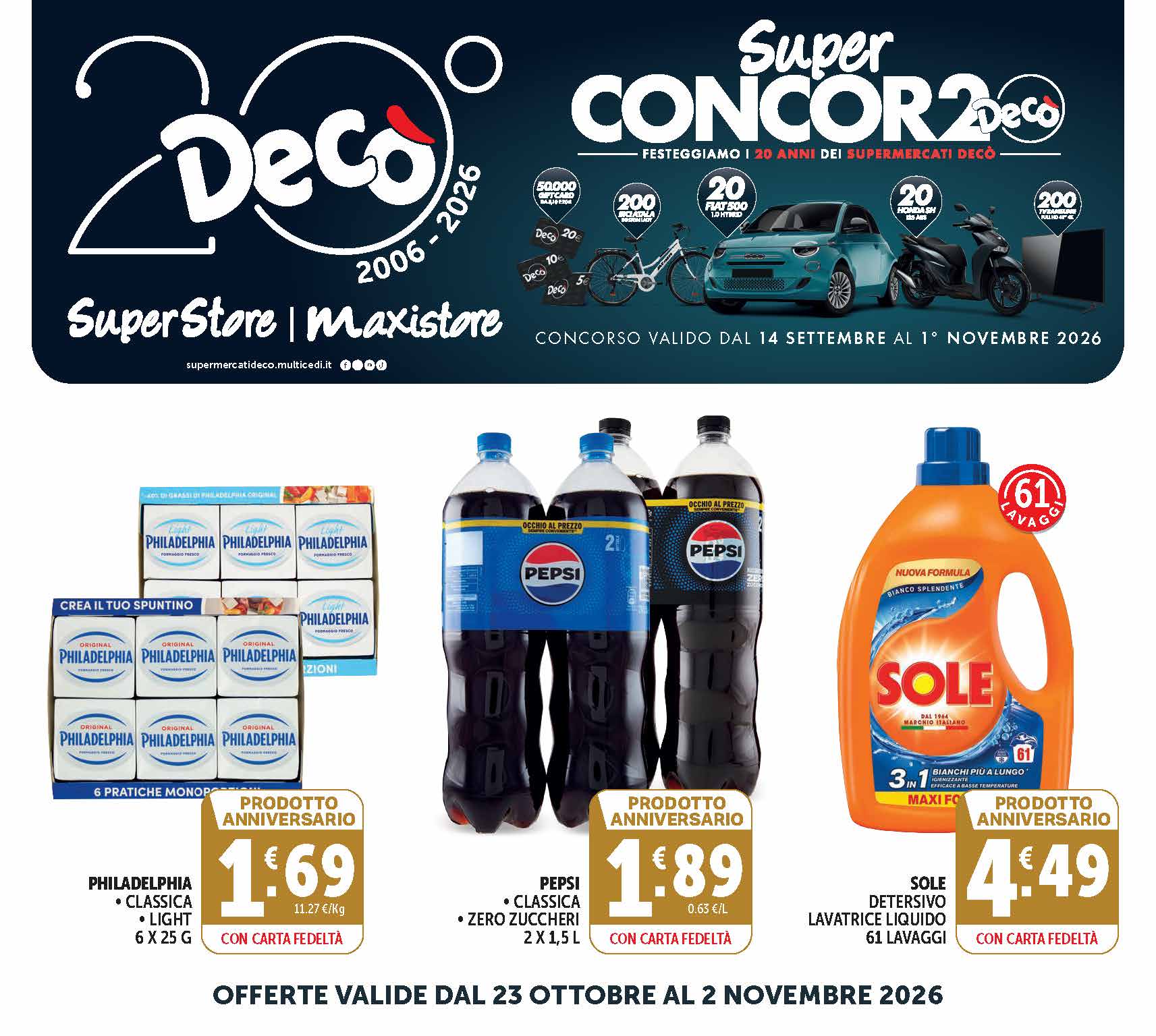 Offerte Valide dal 22 Ottobre al 4 Novembre 2026