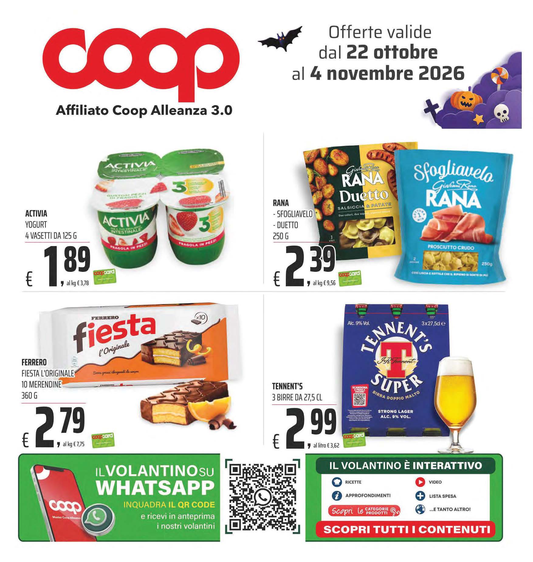 Offerte Valide dal 22 Ottobre al 4 Novembre 2026
